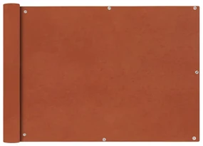 vidaXL Balkonscherm Oxford textiel 75x600 cm terracotta