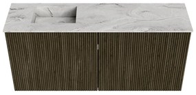 Mondiaz Joya DLux 90cm toiletmeubel shadow met wastafel faye links zonder kraangat glace
