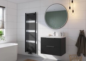Saqu Cole handdoekradiator 1072W 60x180cm mat zwart