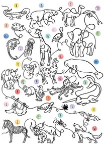 Ilustratie The Animal Alphabet, Hanna Lee Tidd