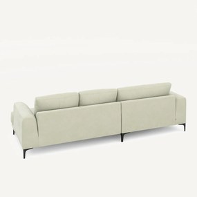 XL longchair links in stonewashed fluweel, MARSILE