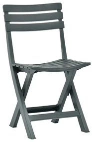 vidaXL Tuinstoelen inklapbaar 2 st kunststof groen