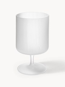 Mondgeblazen wijnglazen Ripple met groefreliëf, 2-delig