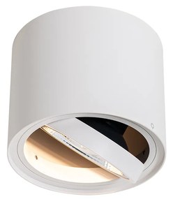 Moderne plafondSpot / Opbouwspot / Plafondspot wit draai- en kantelbaar AR111 - Rondoo Up Modern GU10 Binnenverlichting Lamp