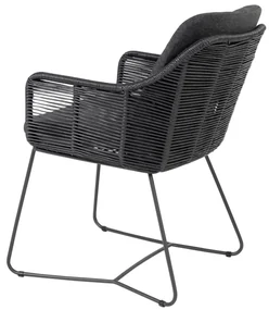 Taste Belmond antraciet/Prado 160 cm. ronde tuinset - 7-delig