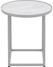 Goossens Salontafel Livia rond, hpl roze, modern design, 41 x 42 x 41 cm