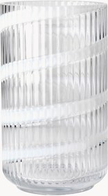 Mondgeblazen glazen vaas Lyngby, H 25 cm
