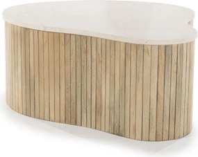 Eleonora Kira Salontafel Met Marmer Blad Groot - 83 X 72cm.