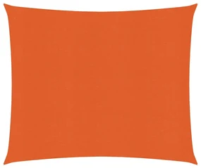 vidaXL Zonnezeil 160 g/m² 3x3 m HDPE oranje