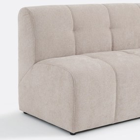 Modulaire bank, 3-zits, van fijn chenille, ANETA