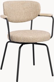 Gestoffeerde draaistoelen Merrick, 2-delig