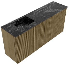 Mondiaz Joya DLux 90cm toiletmeubel dusk met wastafel faye links zonder kraangat lava