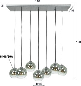 Speelse Eettafel Lamp Glazen Bollen