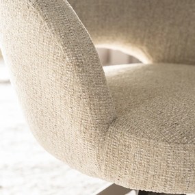 Eleonora Alissa Ronde Eetkamerstoel Beige