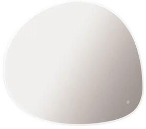 Crosswater Mada spiegel met verlichting - 70x90cm - horizontaal/verticaal - LED - 2700K tot 6400K - dimbaar - kiezelvorm MA7090