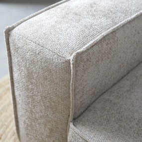 PEPP Interiors River Moderne Hoekbank Beige Stof Chaise Longue Rechts