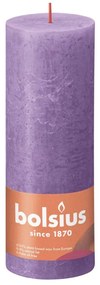 Bolsius Stompkaarsen Shine 4 st rustiek 190x68 mm levendig violet