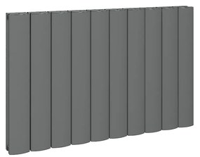 Eastbrook Guardia horizontale aluminium radiator 60x85cm Antraciet 1440 watt