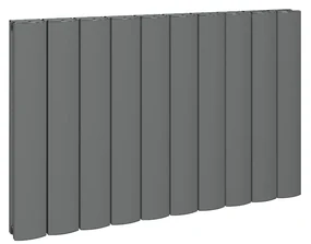 Eastbrook Guardia horizontale aluminium radiator 60x85cm Antraciet 1440 watt