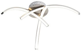 Design plafondlamp staal 3-lichts incl. LED - Faleri Design, Modern Binnenverlichting Lamp
