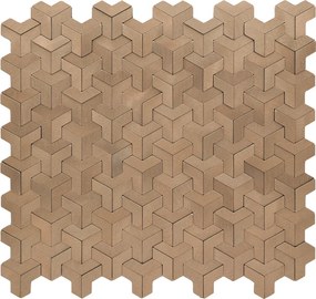 Zelfklevende Mozaïektegels Metaal | Trifold 3D Naturel | 30,3×28 cm | Keuken, Bad &amp; WC