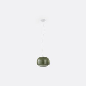 Hanglamp in gekleurd glasØ30,5 cm, Kinoko