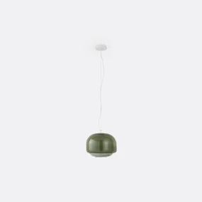 Hanglamp in gekleurd glasØ30,5 cm, Kinoko