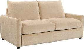 Slaapbank Met Matras Tweepersoons Beige