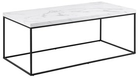 Salontafel Wit Marmerlook 110x55 Cm - 110 X 55cm.