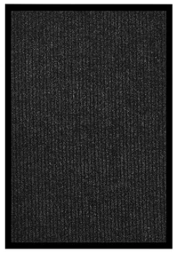 vidaXL Deurmat 80x120 cm gestreept antraciet