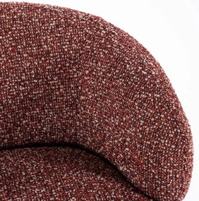 Eleonora Maeve Ronde Fauteuil Draaibaar Rood