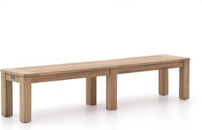 Picknickbank ROUGH | Teakhout | 3 personen | Tuinbank Old Teak Greywash | 210cm | Kees Smit Tuinmeubelen