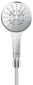 GROHE Rainshower SmartActive 130 Handdoucheset - 3 straalsoorten - rond - met houder - gladde slang - 150cm - chroom 26581000
