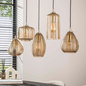 Hanglamp Smoked Bruin Glas