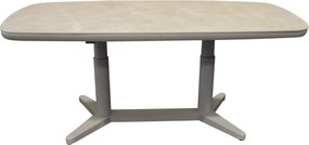 Lentas dining tuintafel boat shape 180x90xH53-74,5 cm in hoogte verstelbaar zand