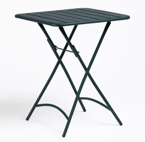 Vierkante Keukentafel 60x60 Cm Opvouwbaar In Staal Janti Jungle Groen - Sklum