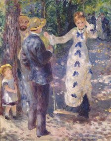 Kunstreproductie The Swing, 1876, Pierre Auguste Renoir