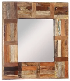 vidaXL Wandspiegel 50x50 cm massief gerecycled hout