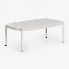 Rectangulaire Tuintafel 95x55 Cm Van Duroli Aluminium Glaciale Wit - Sklum