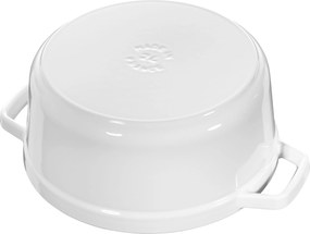 Staub La Cocotte Cocotte 26 cm / 5,25 l, Rond, Puur wit - La Cocotte - Staub