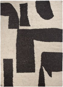 Handgeweven laagpolig wollen vloerkleed Piece