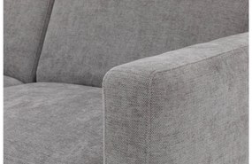 Goossens Hoekbank Tiolo Met Relaxfunctie En Hoofdsteun grijs, stof, 3-zits, modern design met ligelement links