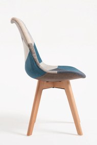 Set 4 Synk Patchwork Stoelen