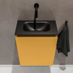 Mondiaz Ture 40cm toiletmeubel ocher met wastafel urban midden geen kraangat