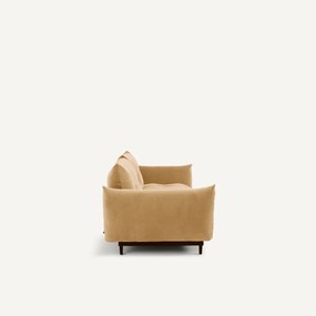 3-zits compacte bank in stoned fluweel, VITORIA