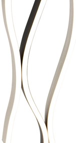 Design vloerlamp zwart met zilver incl. LED dimbaar - Blaze Design Binnenverlichting Lamp