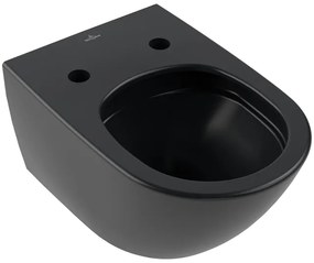 Villeroy & Boch Antao Diepspoelcloset - zonder spoelrand - wandhangend - met TwistFlush - Pure Black CeramicPlus 4674t0r7