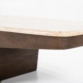 Eleonora Luna Tavertin Salontafel Met Hout - 128 X 63cm.