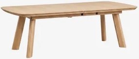 Rectangulaire Uitschuifbare Eettafel 240-300x110 Cm In Mdf Teodic Ash Brown - Sklum