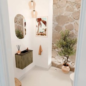 Mondiaz Joya 50cm toiletmeubel dusk met wastafel faye rechts 1 kraangat urban